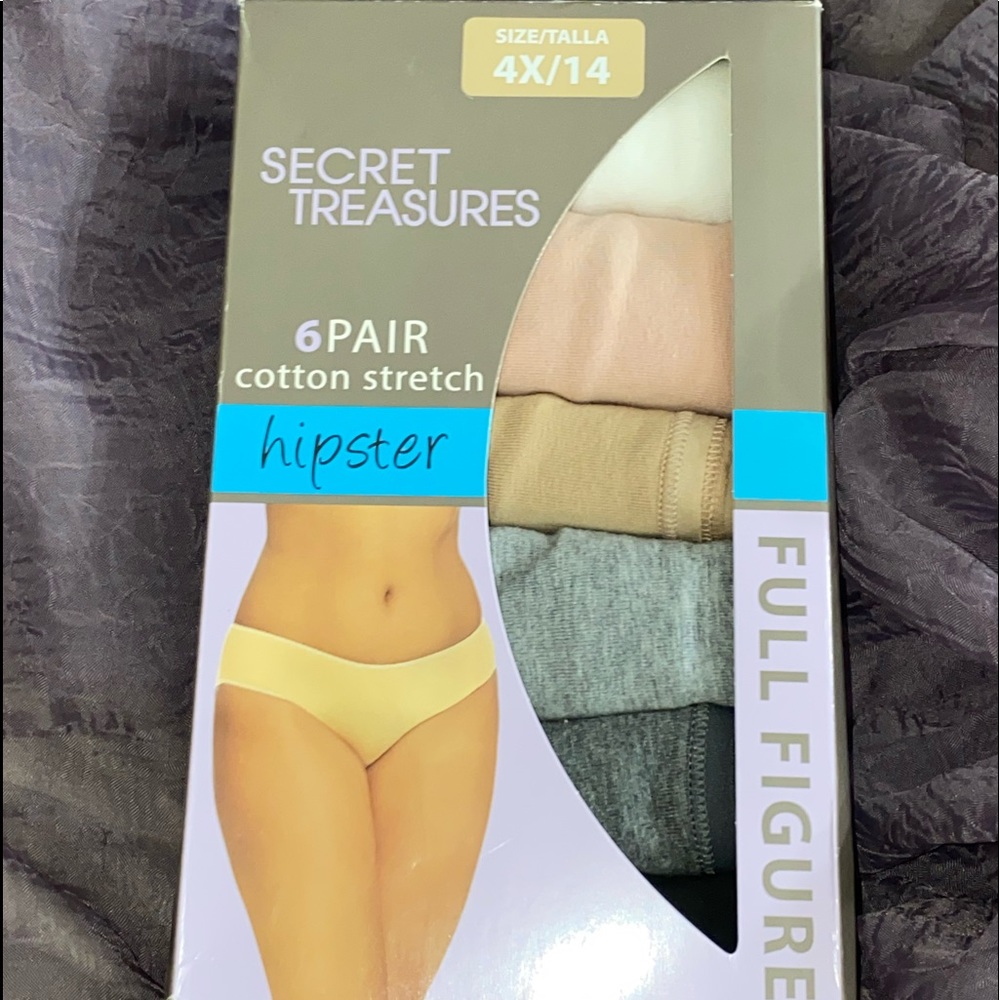 Size 4X Ladies “Hipster” Cotton Stretch Panties